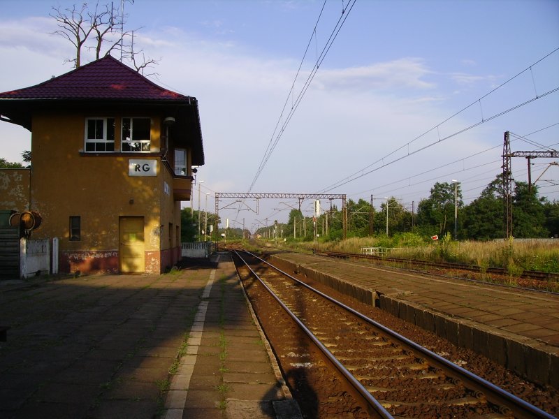 Im Bahnhof Rudziniec im Juli 2008.