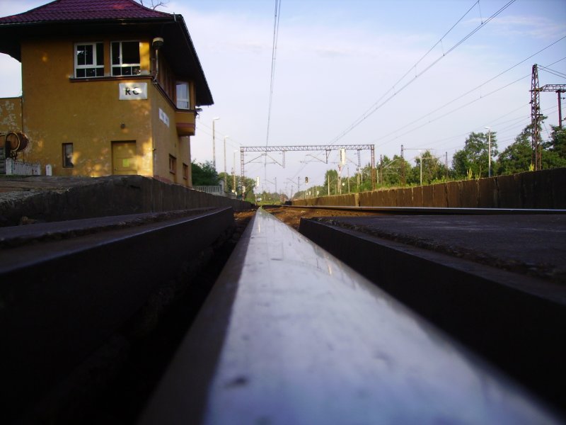 Im Bahnhof Rudziniec im Juli 2008.