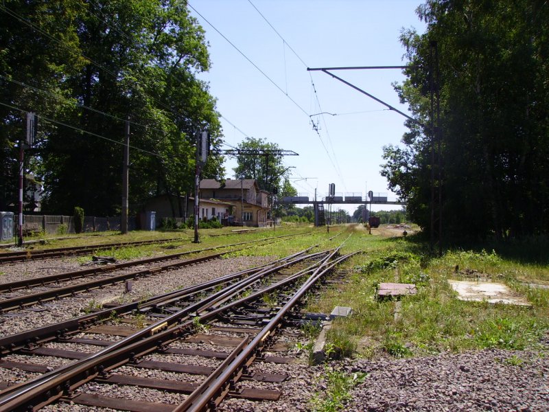 Im Bahnhof Tworog im Sommer 2006.